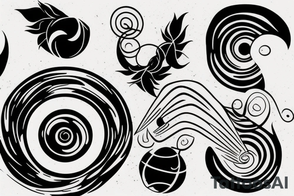 earth spinning tattoo idea