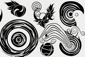 earth spinning tattoo idea