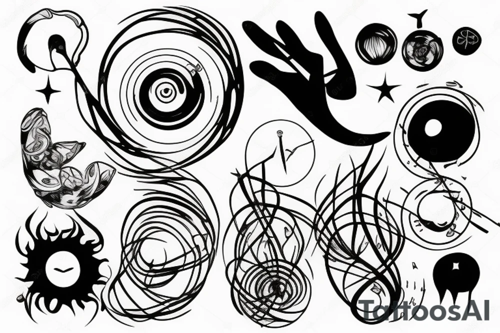 earth spinning tattoo idea