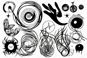 earth spinning tattoo idea