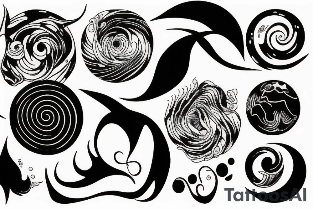earth spinning tattoo idea
