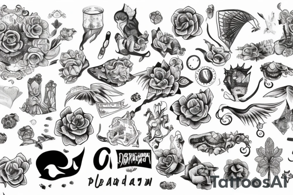 Киберпанк самурай девушка tattoo idea