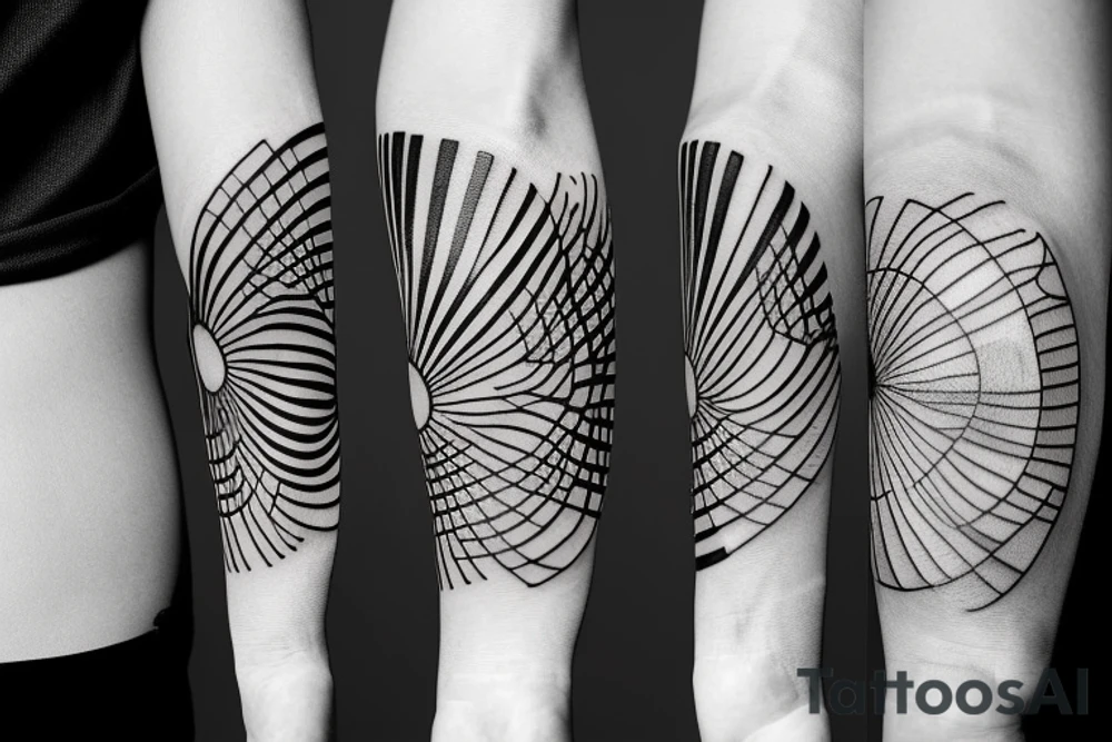 planet earth spinning tattoo idea