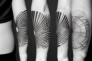 planet earth spinning tattoo idea