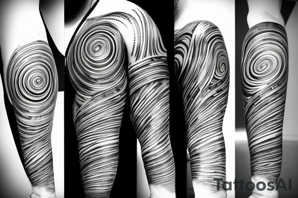 planet earth spinning tattoo idea