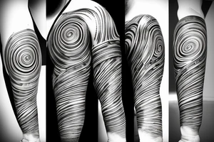 planet earth spinning tattoo idea