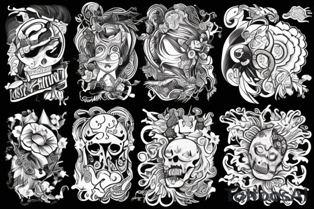 Киберпанк tattoo idea