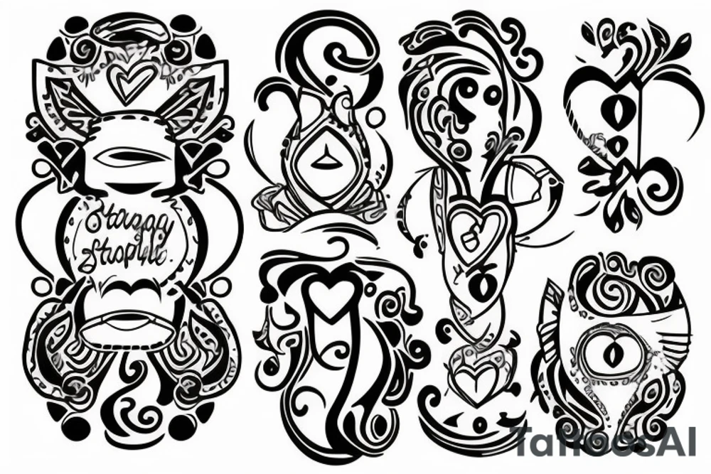 Strong family lineage based on respect, support and love. tattoo idea