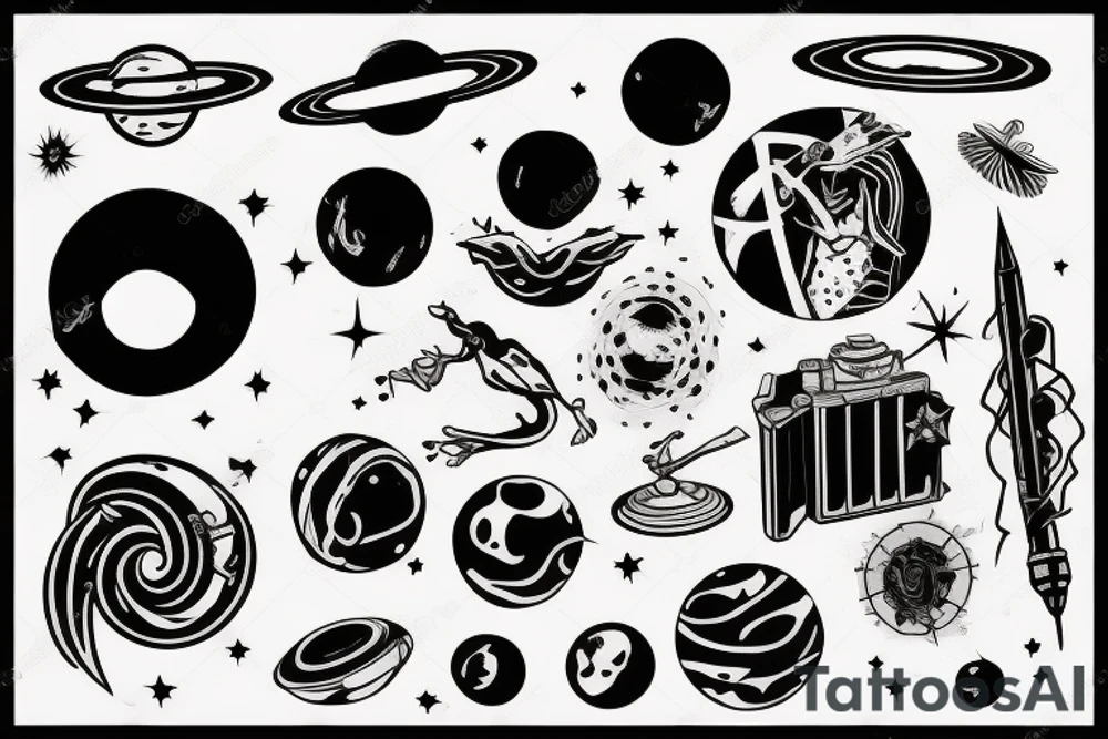 saturn tattoo idea