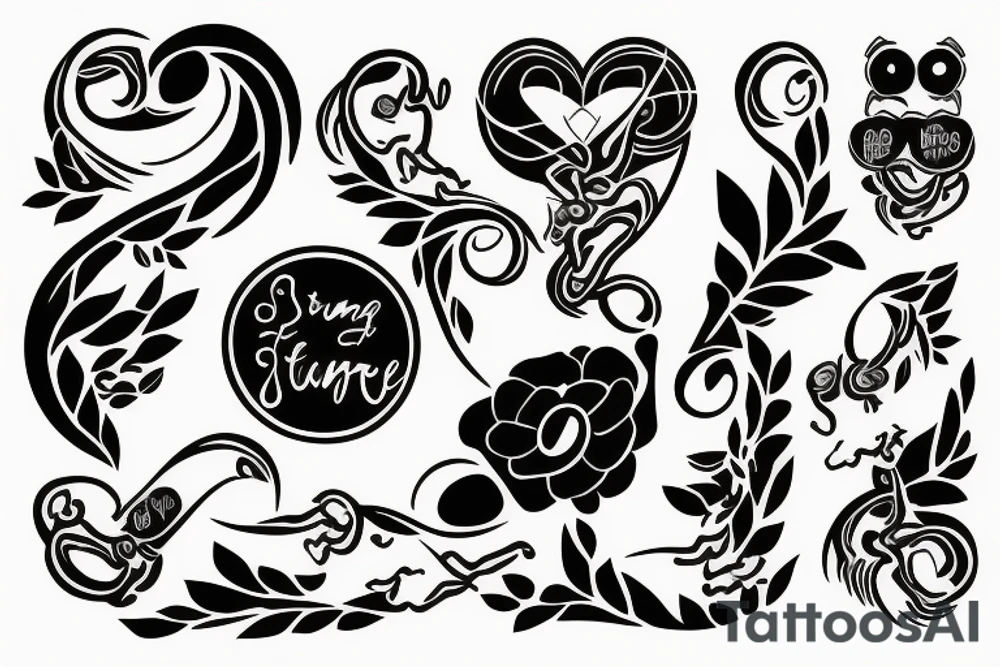 Strong family lineage based on respect, support and love. tattoo idea