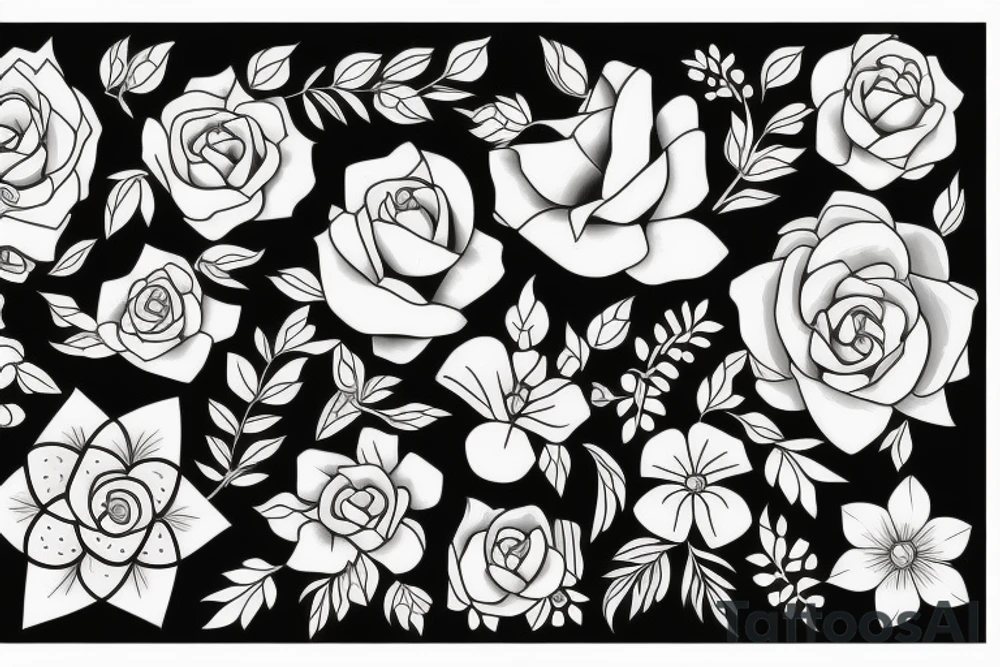 flowers tattoo idea