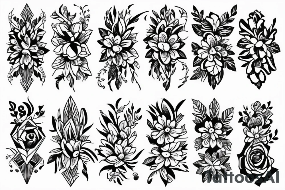 flowers tattoo idea