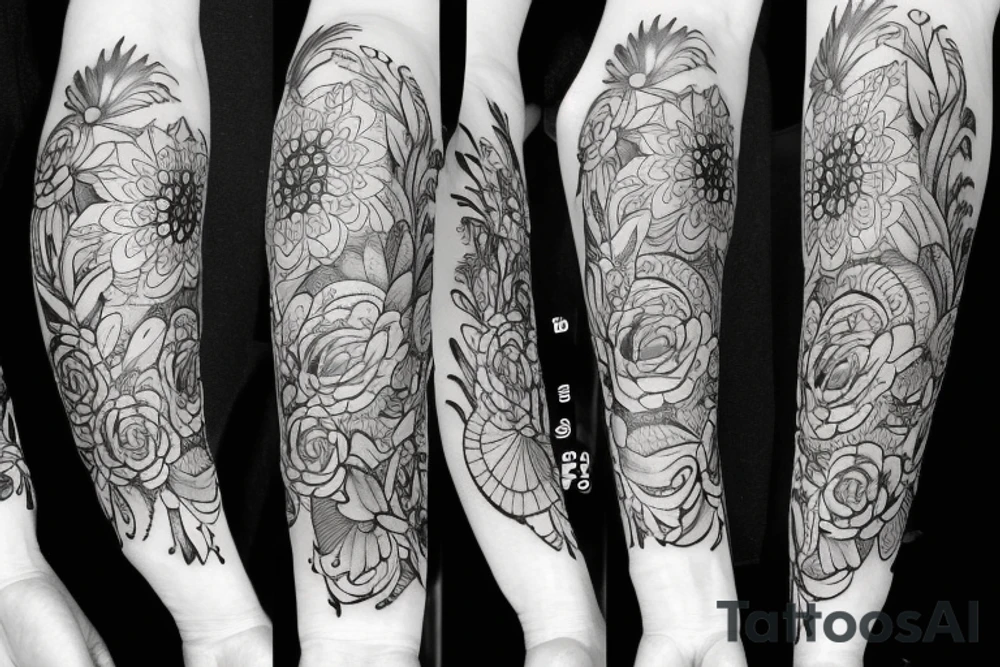 flower tattoo idea