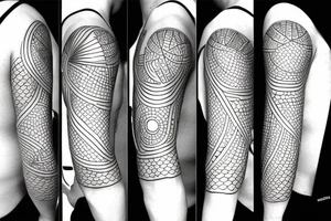 sun behind clouds, oneline, outline tattoo idea