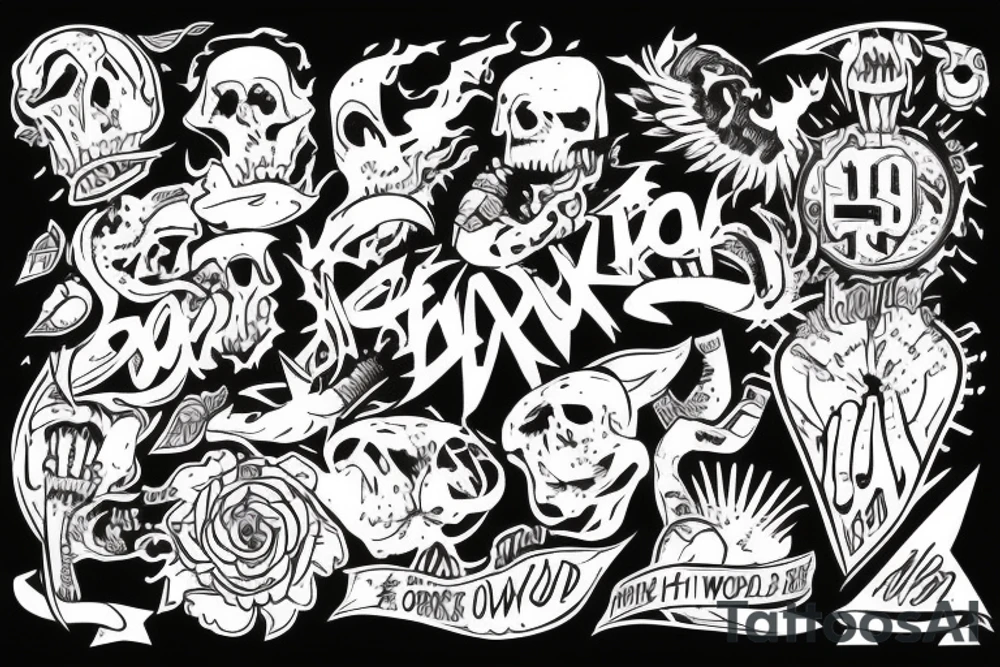 Showing hard work and desire to take over the world tattoo idea
