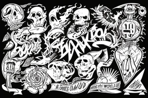Showing hard work and desire to take over the world tattoo idea