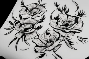 poppy flower tattoo idea