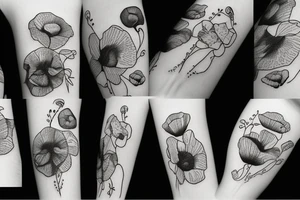 poppy flower tattoo idea