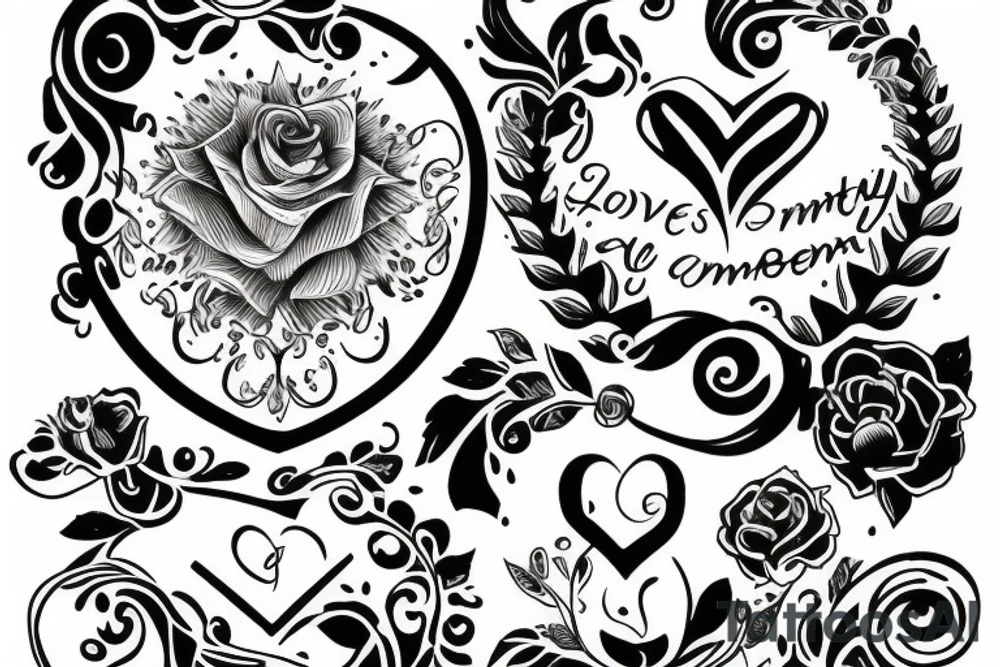 love and beauty born in November tattoo idea