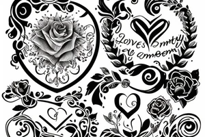 love and beauty born in November tattoo idea