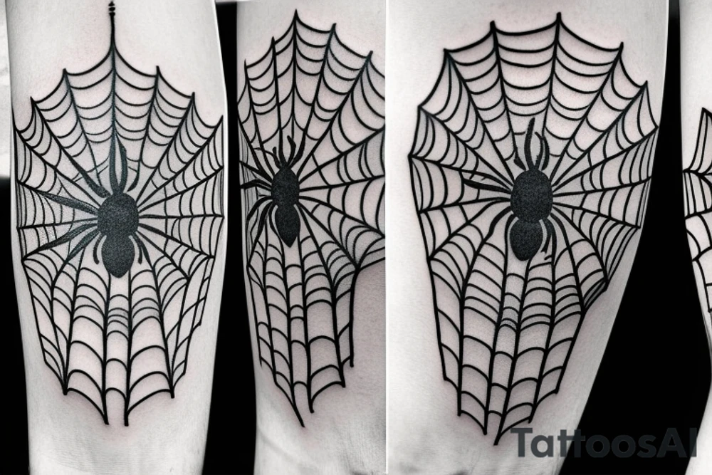A Greek drawn spider tattoo idea