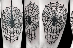 A Greek drawn spider tattoo idea