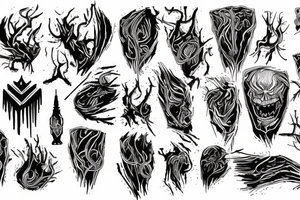 Danger blood wire tattoo idea