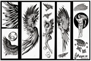 icarus falling from the sky tattoo idea