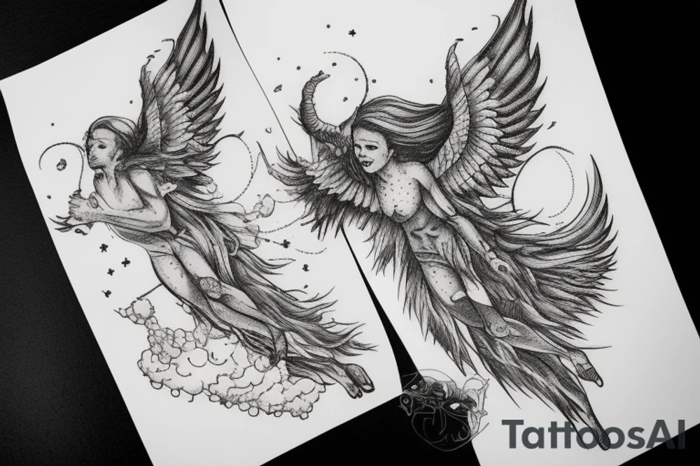 icarus falling from the sky tattoo idea