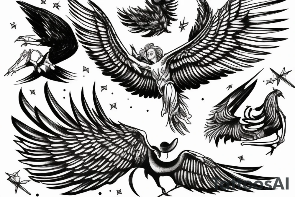 icarus falling from the sky tattoo idea