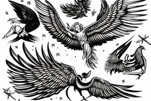 icarus falling from the sky tattoo idea