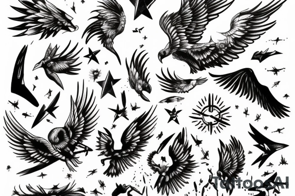 icarus falling from the sky tattoo idea