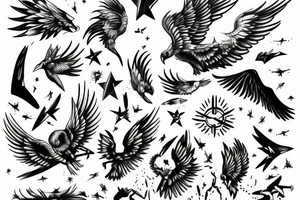 icarus falling from the sky tattoo idea