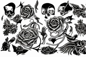 throw your thoughts out or they will end up killing you tattoo idea