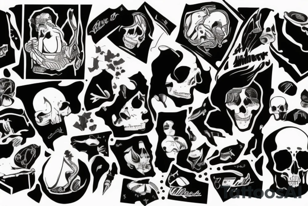 throw your thoughts out or they will end up killing you tattoo idea