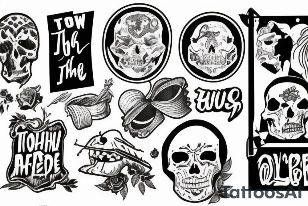 throw your thoughts out or they will end up killing you tattoo idea