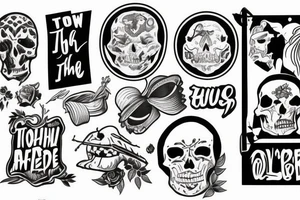 throw your thoughts out or they will end up killing you tattoo idea