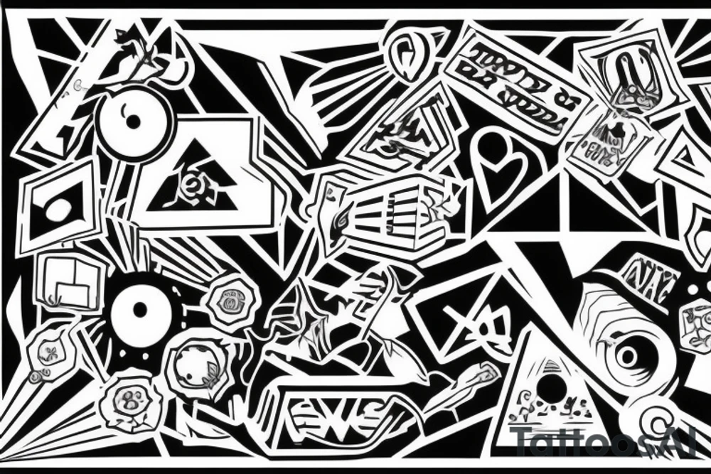 throw your thoughts out or they will end up killing you tattoo idea