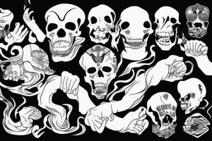 throw your thoughts out or they will end up killing you tattoo idea
