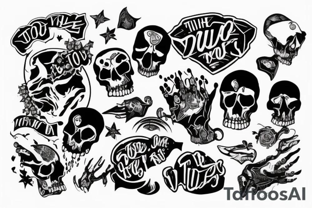 throw your thoughts out or they will end up killing you tattoo idea