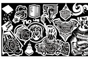 throw your thoughts out or they will end up killing you tattoo idea