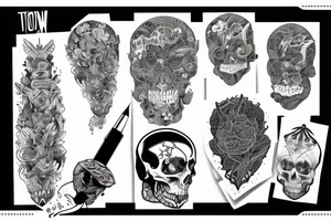 throw your thoughts out or they will end up killing you tattoo idea