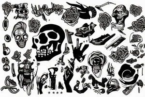 throw your thoughts out or they will end up killing you tattoo idea