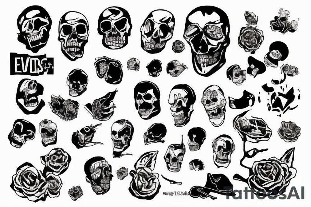 throw your thoughts out or they will end up killing you tattoo idea
