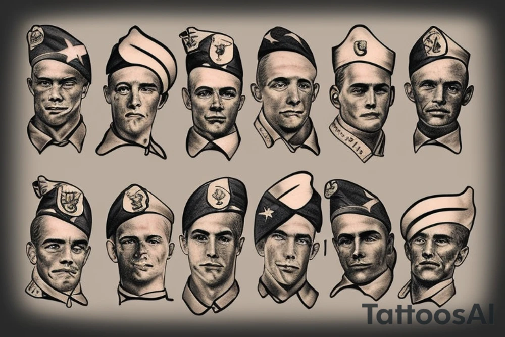 Revolutionary War WW2 soldiers tattoo idea