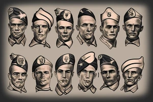 Revolutionary War WW2 soldiers tattoo idea