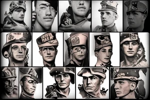 Revolutionary War WW2 soldiers tattoo idea