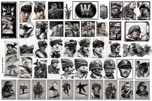 War WW2 scene tattoo idea