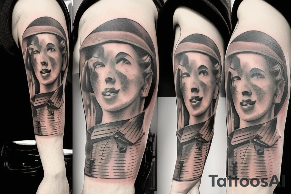 War WW2 scene tattoo idea