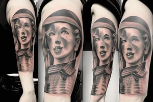War WW2 scene tattoo idea